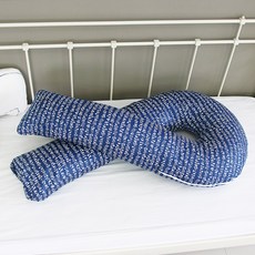 ECONY HOUSE 骨頭U型身體枕套, 海軍藍