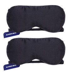 ALASKA BEAR 蠶絲舒眠眼罩 2入+收納袋