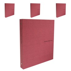 Dream Sevien O 型圈活頁夾 3 個球, 紅色, 4入