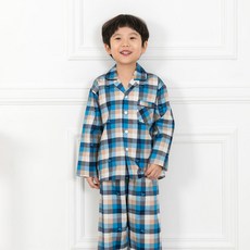 핑코코 남아용 프렌체크 잠옷 4037