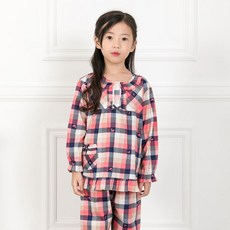 PINGCOCO 女童法式格紋睡衣 4037