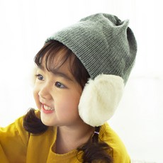 Woojooi 孩童耳罩造型針織毛帽