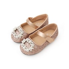 bimbobimba 女童款珍珠珍珠平底鞋