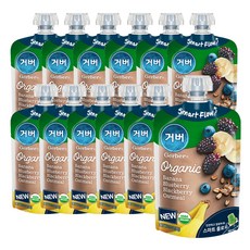 Gerber 嘉寶 蔬果泥隨身包 99g, 香蕉藍莓黑莓燕麥口味, 12包