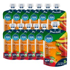 Gerber 嘉寶 蔬果泥隨身包 99g, 胡蘿蔔蘋果芒果口味, 12包