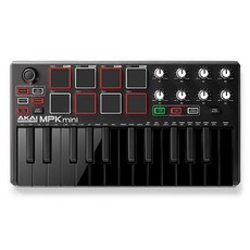 AKAI MPK Mini MK2 黑色 USB 主鍵盤, 單品, 黑色的