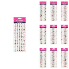 Uniart 1200 珠珠貼紙, 10個, 69號