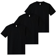 glimmer 男女通用 涼感 透氣 機能性 Dry Cool 圓領短袖T恤 3件組