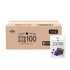 자연원 유기농 포도즙100 벌크, 80ml, 100포