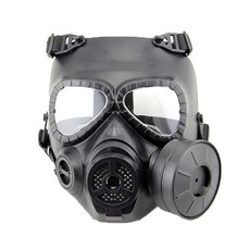 PartyPang 惡靈古堡面具 防毒面具1孔, 黑色, 1個