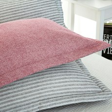 g BEDDING Deo 奈米纖維枕頭套 2入 + 枕芯 2入 套組, 粉紅色