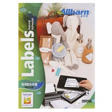 Olbarun 白色防水標籤 雷射專用 3X8 AL024WP, 24格, 100張