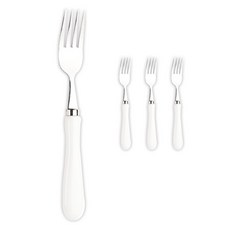 Bloom at home 素色不鏽鋼沙拉叉 白色, 混色, 4個