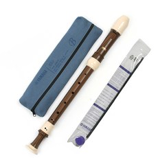 YAMAHA 山葉 巴洛克式中音直笛 YRA-314B+收納包+清潔管, 混色