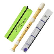 YAMAHA 山葉 巴洛克式中音直笛 YRA-402B+收納包+清潔管, 混色