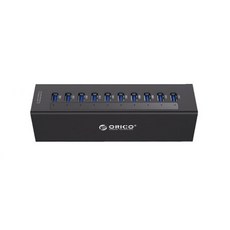 오리코 USB3.0 10포트 유전원 허브 A3H10-V2, 블랙, 1개