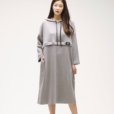 Ebesso 孕婦連帽長袖連身裙