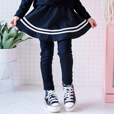 jackid 女童Lency雙線條裙式內搭褲