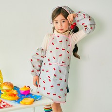 TABLIER 孩童櫻桃圍裙組, 混色