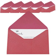 Hallmark 名片信封 6入, 紅色, 10套