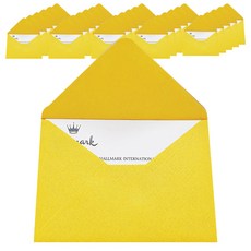 Hallmark 名片信封 6入, 黃色, 10套