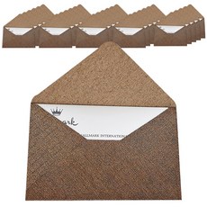 Hallmark 名片信封 6入, 棕色, 10套