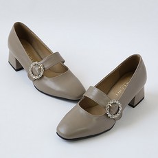 JACK&JILL 圓頭寶石跟鞋 5cm JC9507