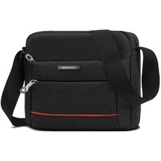 MARCO POLO 拉鍊斜背包 SB03025, 黑色的