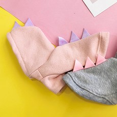 쁘띠도그 티라노 후드점퍼, 핑크, 1개