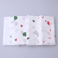 BeBeOne 孩童竹節棉可愛印花手帕20入組