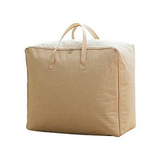 패브릭 이불 정리가방 중형 50 x 40 x 22 cm, 무지베이지, 1개