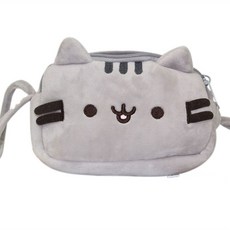 Minittine 貓咪筆袋, 灰色, 1個