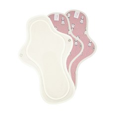 eechae 粉色兔子棉布衛生棉, 1件, 3個, 大型