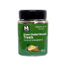 마도로스펫 반려동물 동결건조간식, 초록입홍합, 40g, 1개
