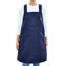 Bydeco 防水刷毛連身裙式圍裙, 海軍藍, 1個