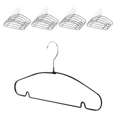 라이크하우스 논슬립 깔끄미 옷걸이, 블랙, 20개