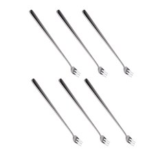 Bloom at Home 簡單光面長叉, 單色, 6入