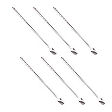 Bloom at home 格紋噴砂長柄匙, 單一顏色, 6個