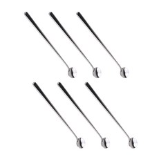 Bloom at home 簡約亮光長匙, 單一顏色, 6個