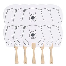 minhwashop DIY扁扇 10入, 熊, 1個