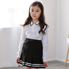 jackid 女童線條襯衫