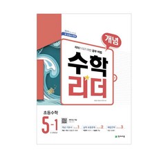 개념 수학리더 초등 수학 5-1(2020):2015 개정 교육과정, 천재교육, 초등5학년