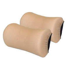 삼에스 7도 메모리폼 목쿠션 I-601MS 2p, 베이지, 2개