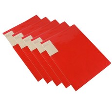 드림산업 데이터컬렉터 클리어화일 A4 20매, 빨간색, 5개