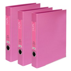 Dream Industrial 鐵路活頁夾 5cm, 粉色的, 3個