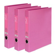 Dream Industrial 鐵路活頁夾 3cm, 粉色, 3入