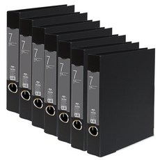 DREAM 鋼軌活頁夾 7cm, 黑色, 7入