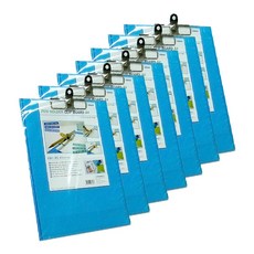 드림산업 펜홀더 클립보드 A4, 파랑, 7개