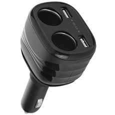 코시 볼드 QC3.0 2구 스마트폰 차량용 멀티 충전기, JCGR3359AT