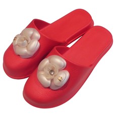 Natural Daily Lady堵塞拖鞋紅色, 紅色, 1組